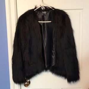 Faux fur jacket